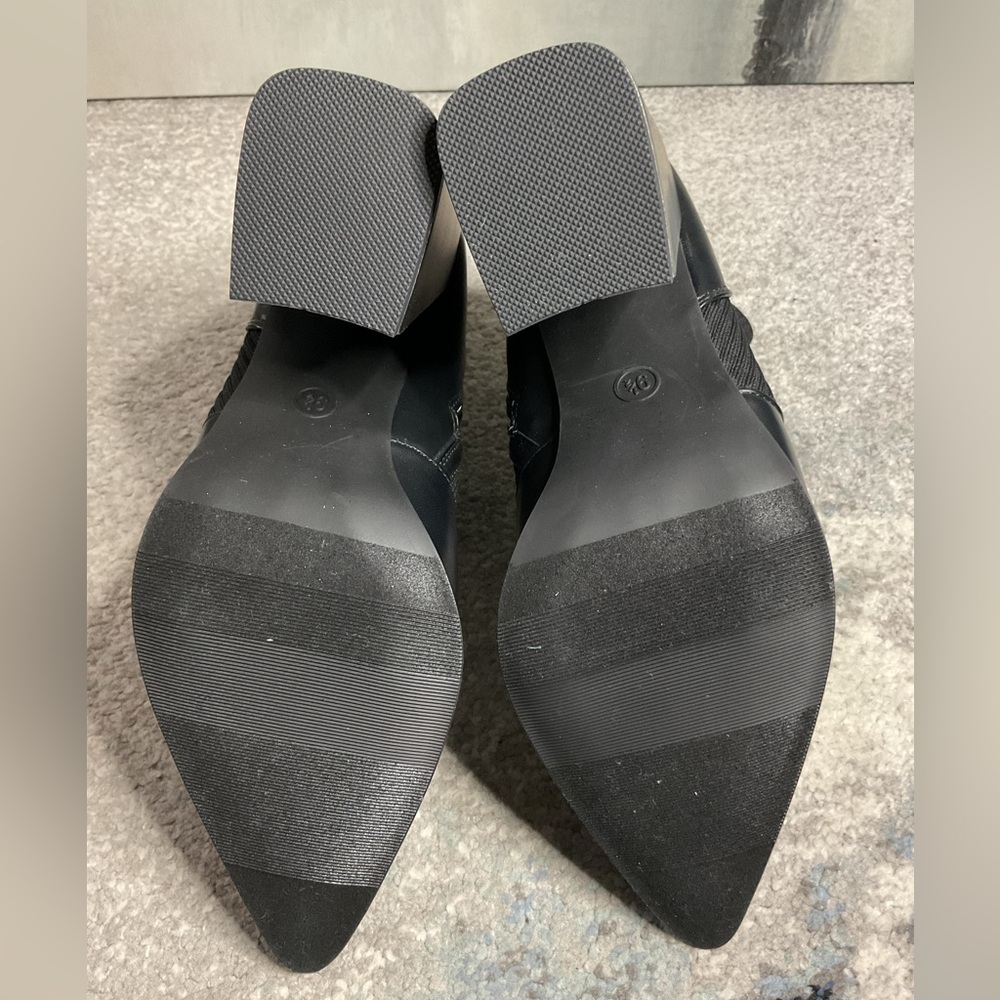 Wild Pair Trinityy Black Pointed Toe Sock Boots - Size 9.5 (NIB) - Picture 9 of 13